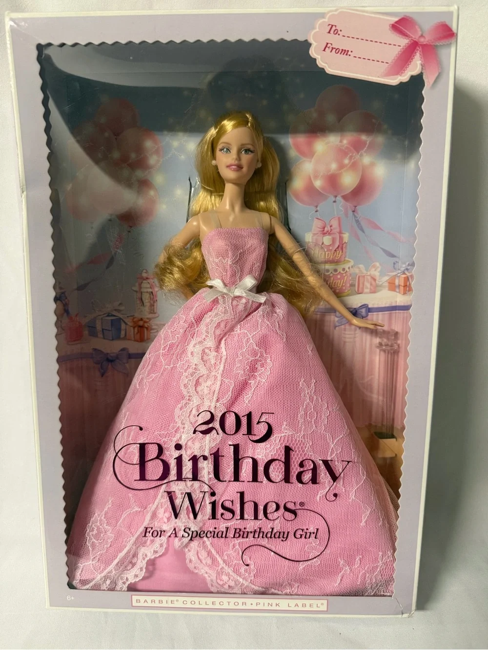 Barbie Pink Lace Birthday Wishes Party Doll